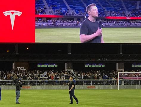 Elon Musk threw an epic Tesla Q3 celebration party at a soccer stadium