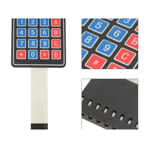 Matrix Keypad Membrane Switch For Arduino Arm And Other Mcu