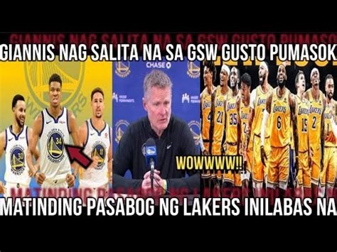 Wow Giannis Nag Salita Na Sa Gsw Gusto Pumasok Matinding Pasabog