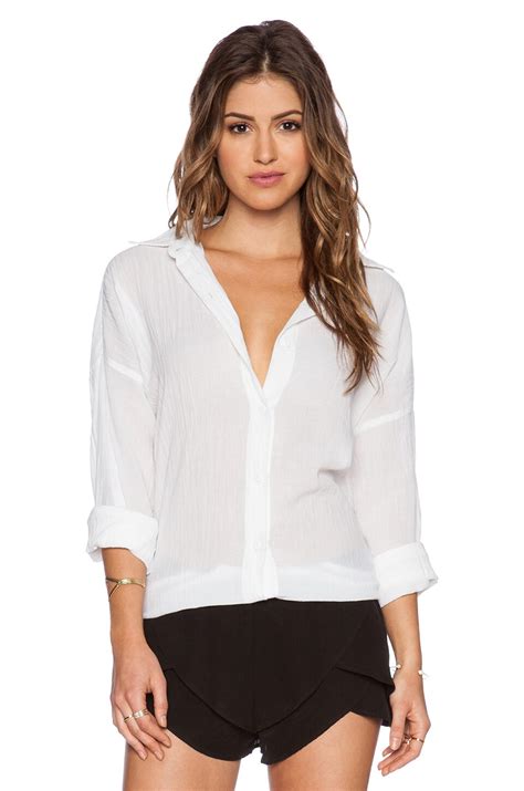 MERRITT CHARLES Dallas Blouse In White REVOLVE