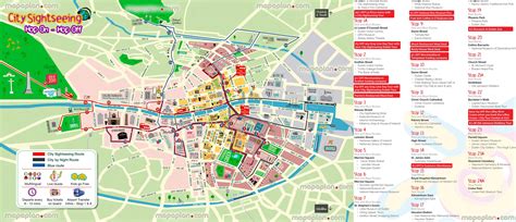 Dublin Attractions Map | FREE PDF Tourist City Tours Map Dublin 2025