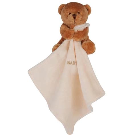 BABY NAT Ourson Avec Doudou Caramel Caramel Et Blanc Achat Vente