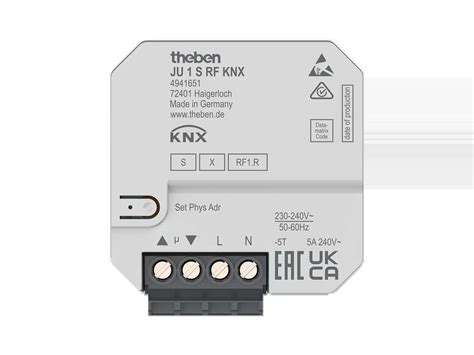 JU 1 S RF KNX Attuatore Da Incasso KNX Theben