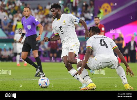 Doha Qatar 24th Nov 2022 Thomas Partey Of Ghana Dribbles The Ball