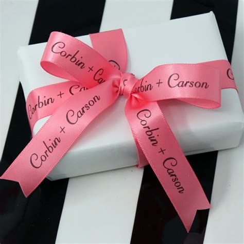 5/8" Personalized Satin Wedding Ribbon