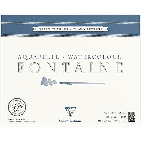 Clairefontaine Ref C Flamboyant Watercolour Glued Pad