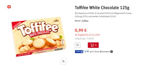 Toffifee White Chocolate 125g Lokal im Rewe für 0 99