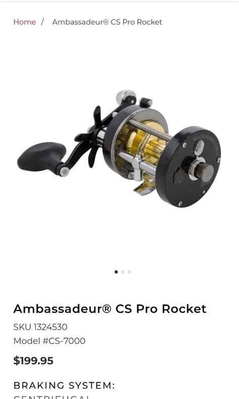 Abu Garcia Ambassadeur Pro Rocket Cs Sports Equipment Fishing On