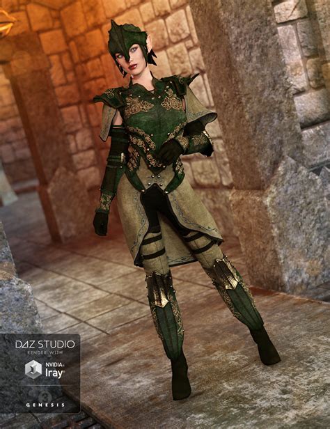 Elven Knight Armor For Genesis 3 Female S Daz 3d