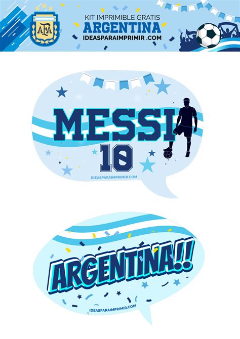 GRATIS Kit de ARGENTINA BiCampeón Copa América para imprimir Ideas