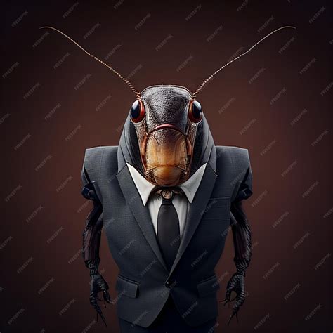 Premium Photo | Cockroach in smart formal suit and shirt dinner wear