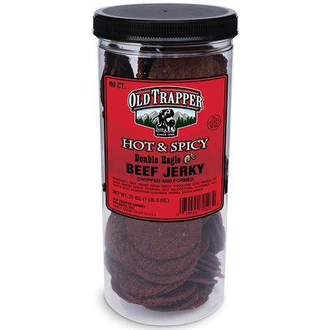 Old Trapper Double Eagle STF9 Beef Jerky Hot Spicy Flavor 21oz 80