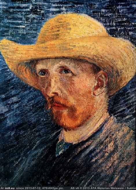 Pic Art Painting Paintings Van Portrait Version Hat Straw