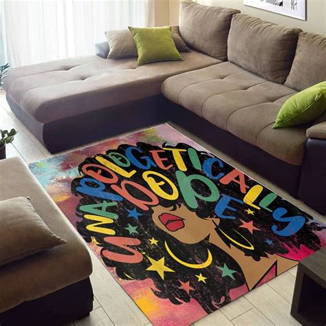 Trendy African American Rug Pretty African Themed African Lady ...