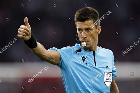 Referee Benoit Bastien During Uefa Champions Editorial Stock Photo