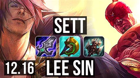 SETT Vs LEE TOP 7 Solo Kills Rank 7 Sett 500 Games TR Master