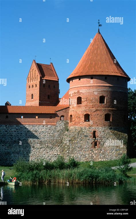 Lithuania, Trakai, Island Castle Stock Photo - Alamy