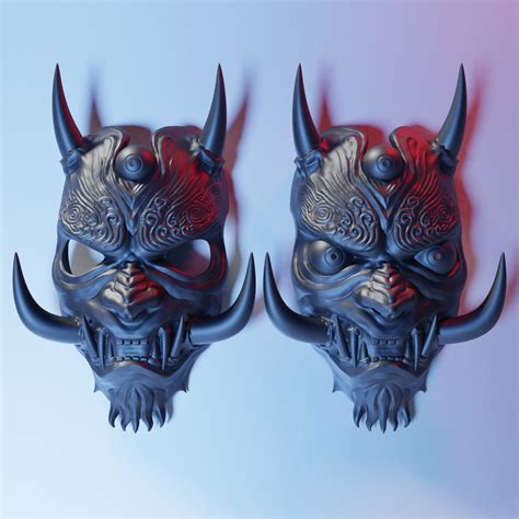 Japanese Oni Mask 3d Model 22 Stl Free3d