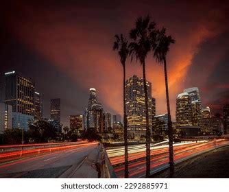 350 La Night Time Skyline Images, Stock Photos, and Vectors | Shutterstock