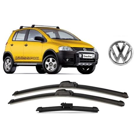 Kit 3 Palhetas Limpador De Parabrisa Dianteiro Traseiro Volkswagen