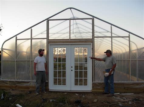 Browder's Fresh Pickins: The high tunnel greenhouse is coming along.