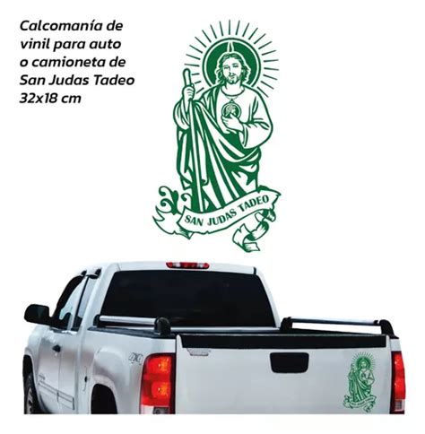 Calcomania De Vinil Para Auto O Camioneta San Judas Tadeo Meses Sin