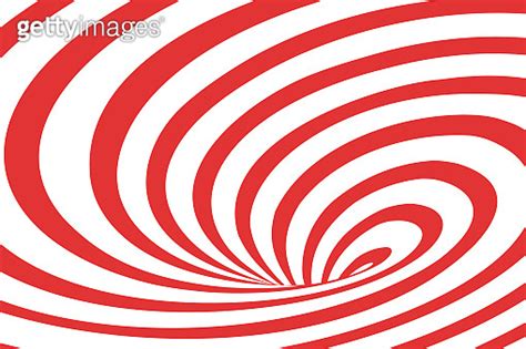 Vector Abstract Illustration Of Swirl Vortex With Stripes Trendy D