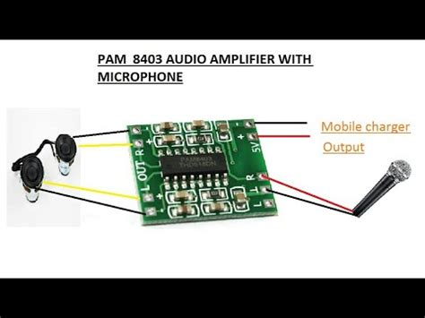 How To Make Microphone Using Pam Audio Amplifier By Fusion Volt