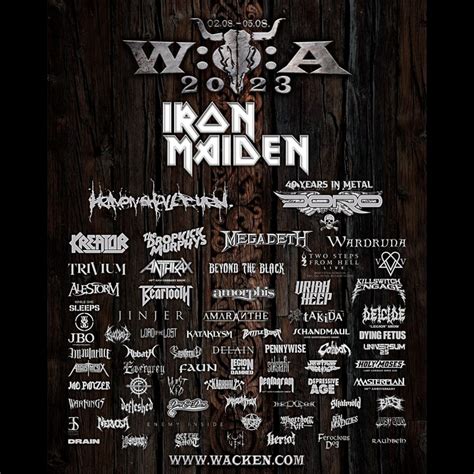 Wacken Open Air 2023 Running Order Alle Bands And Spielzeiten In Einer Übersicht Infos Zur