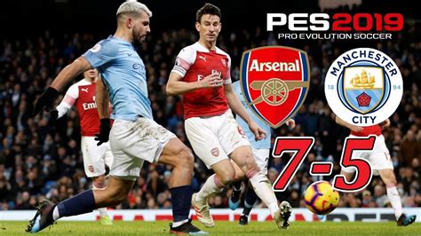 Premier League Arsenal Vs Manchester City 7 5 Goal Highlights YouTube