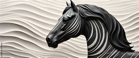 Solid Black Horse Wallpaper – Myindianthings