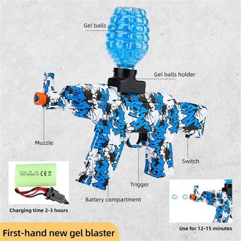 Blaster Gun Pistolet Billes D Eau Electric Water Hydrogel Ball Avec