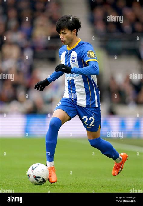 Brighton And Hove Albion S Kaoru Mitoma During The Emirates FA Cup