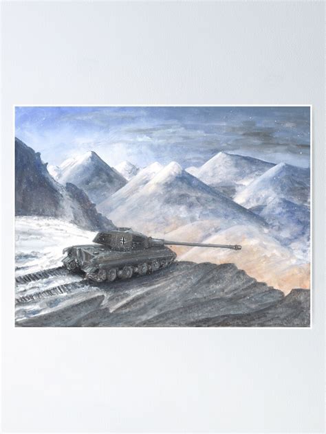 Tiger In The Mountains Poster For Sale By Razormind Art Redbubble