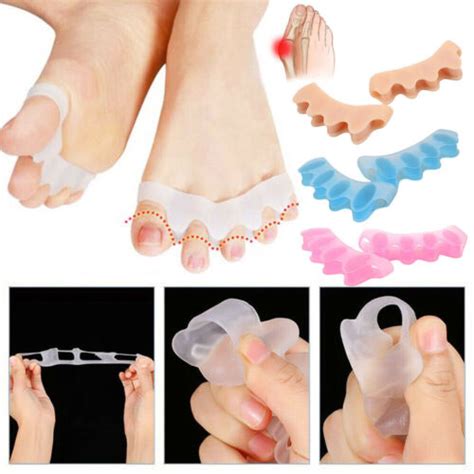 Silicone Toe Separator Gel Bunion Corrector Spreader Pain Relief Hallux