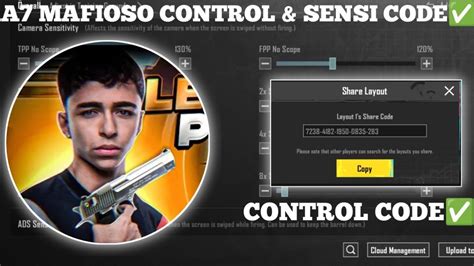 2023 A7 MAFIOSO PUBG SENSITIVITY CODE 2 8 A7 MAFIOSO PUBG CONTROL