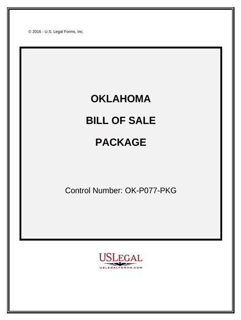 Oklahoma Bill Sale Complete With Ease AirSlate SignNow