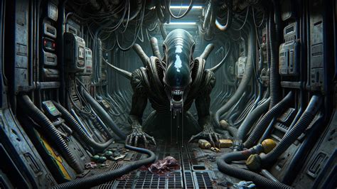 Alien Romulus Xenomorph Concep Art Wallpaper - 2560x1440