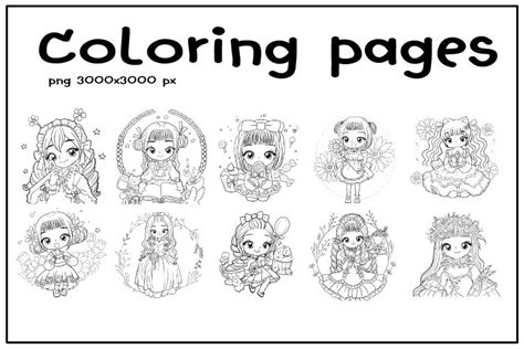 Chibi Anime Girl Coloring Pages