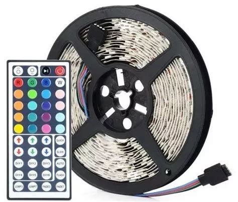 Tira Led Rgb 5050 Exterior Control 44 Botones Fuente 12v 5a