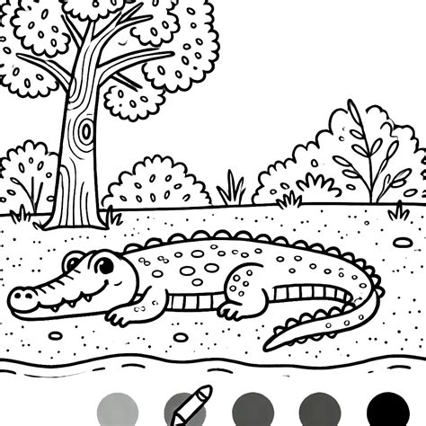 35 Crocodilo para colorir para imprimir grátis e muito legais