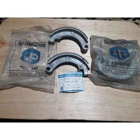 Jual Kampas Rem Belakang Vespa Super Nos Ring Danmotor Biru Shopee