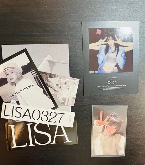 WTS Blackpink Lisa 0327 Photobook Jennie Lisa Rose Jisoo Hobbies