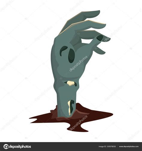 Zombie Hand Coming Out Of The Ground Stock Vector By Jemastock 330578030