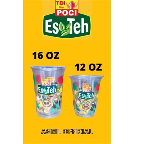 Jual Gelas Cup Plastik Es Teh Poci Dan Oz Original Slop Bj Ds