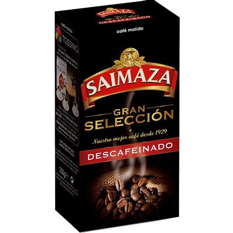 Gran Selección café descafeinado molido paquete 250 g SAIMAZA