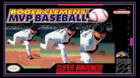 Snes Super Side Quest Game Roger Clemens Mvp Baseball