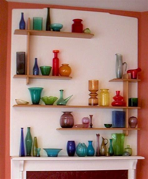 Colored Glass Vases Vase Display Room Display Rainbow Glass Ikea