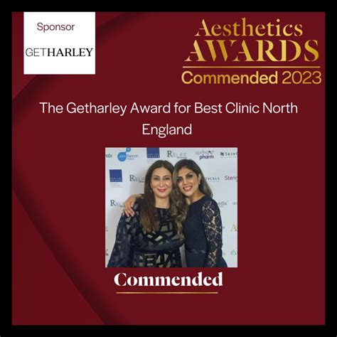 Aesthetic Awards 2023 Best Clinic North Of England Commended My Skyn