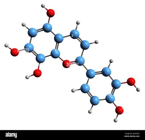 D Bild Der Skelettformel Von Columnidin Molekulare Chemische